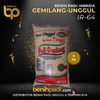 Benih Padi Inbrida Merk GEMILANG UNGGUL Varietas  IR 64